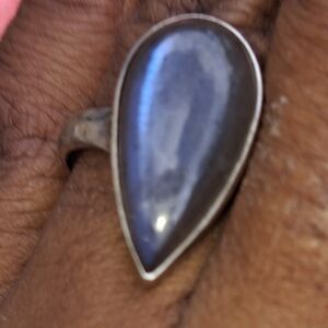 Purple labradorite ring